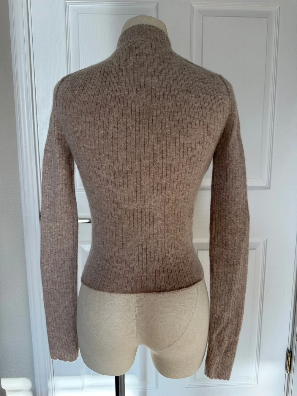 Pilcro Slim Ribbed Button Cashmere Cardigan - Picture 5 of 7